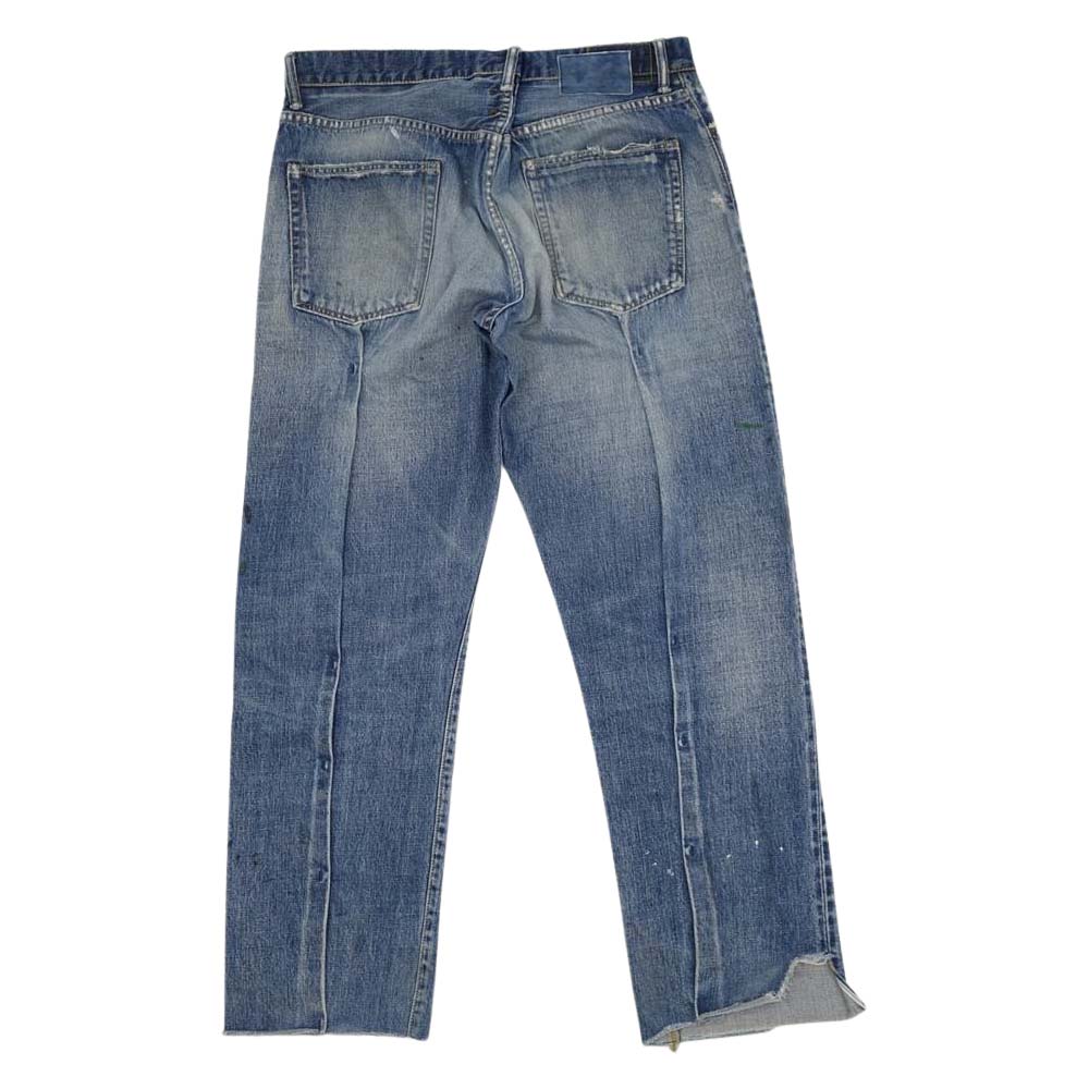 VISVIM ビズビム 18SS 0118105005041 SS JOURNEYMAN PANTS TACKED CRASH クラッシュ ジャーニーマン デニム パンツ インディゴブルー系 ３【中古】