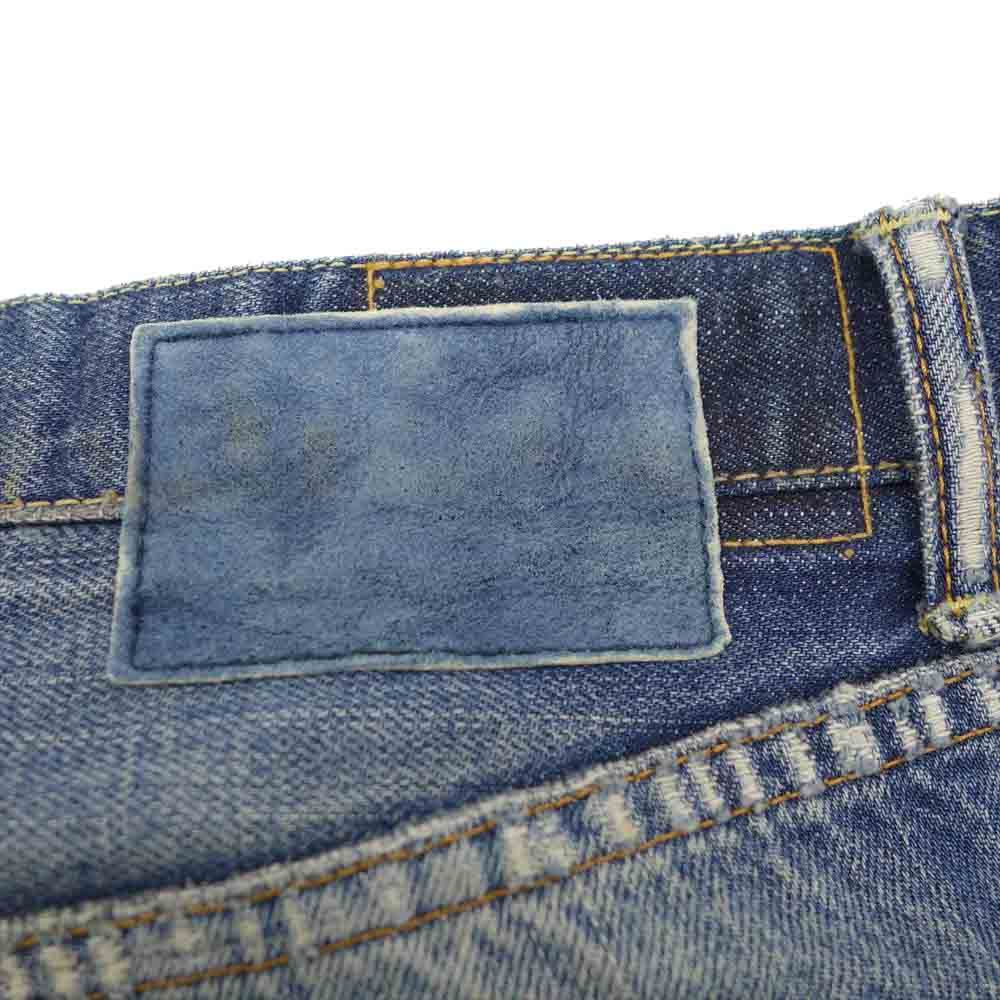 VISVIM ビズビム 18SS 0118105005041 SS JOURNEYMAN PANTS TACKED CRASH クラッシュ ジャーニーマン デニム パンツ インディゴブルー系 ３【中古】