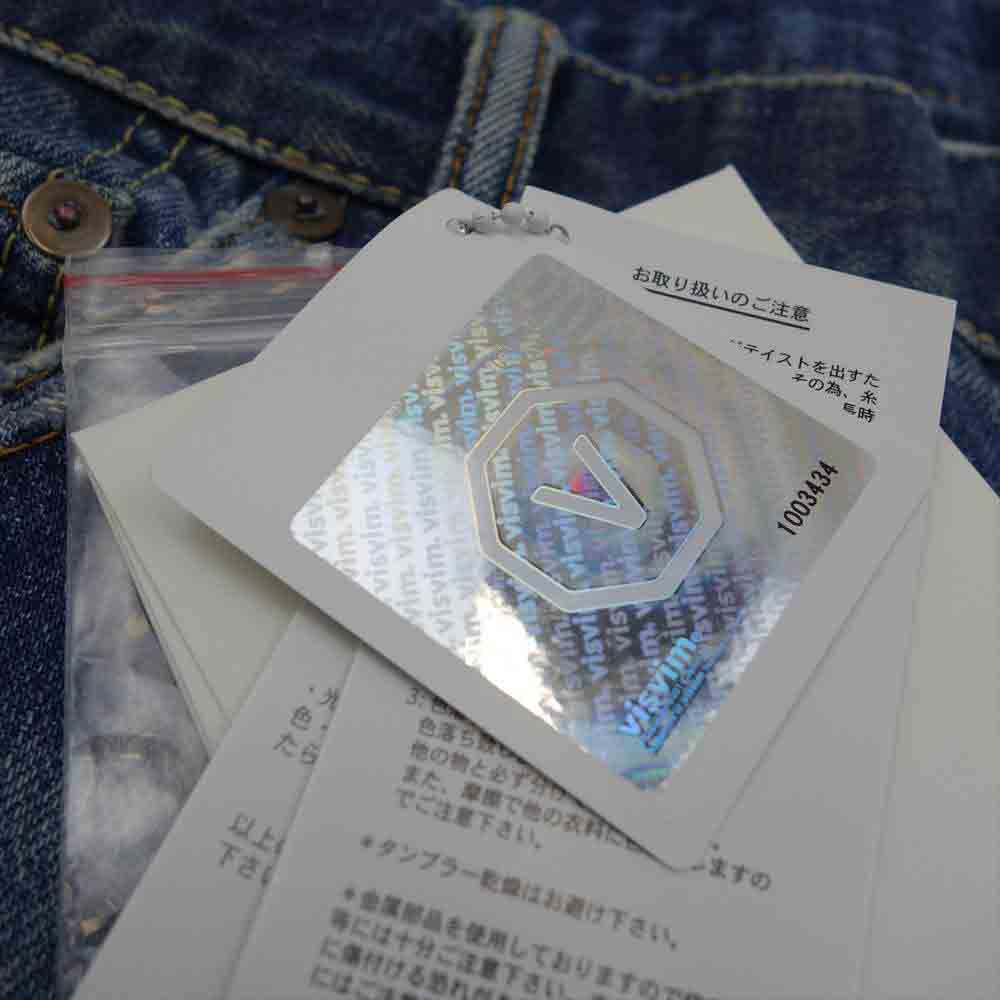 VISVIM ビズビム 18SS 0118105005041 SS JOURNEYMAN PANTS TACKED CRASH クラッシュ ジャーニーマン デニム パンツ インディゴブルー系 ３【中古】