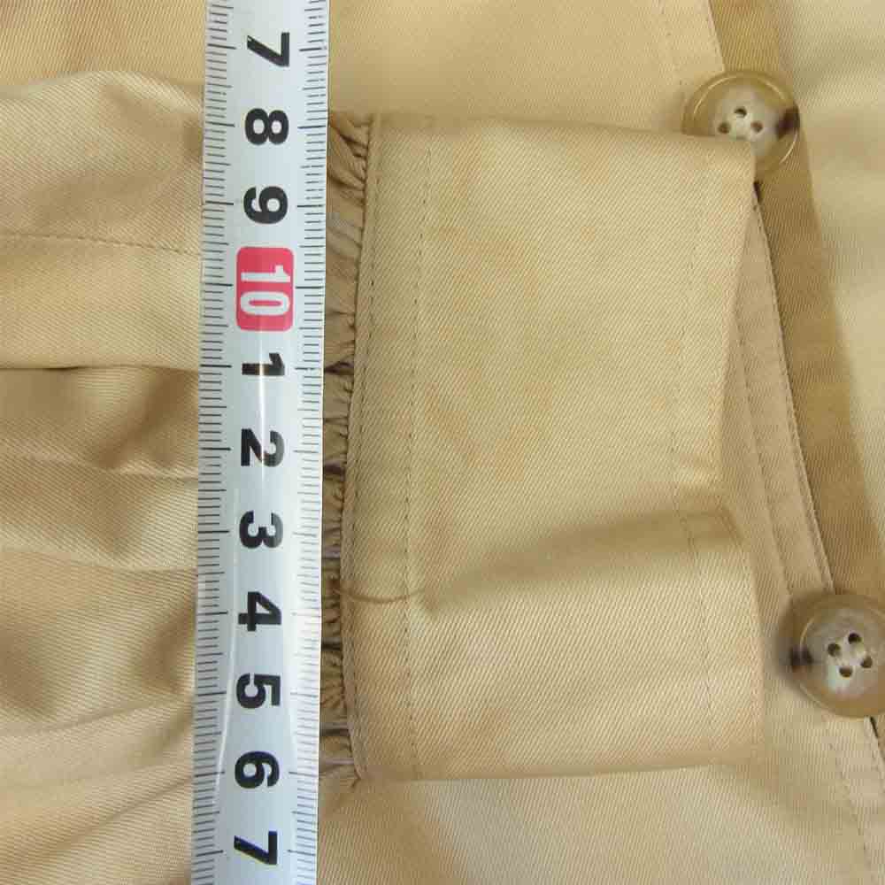 YVES SAINT LAURENT イヴサンローラン FR017-026-01 PARIS オールド コットンギャバ ギャザースリーブ コート ベージュ系【中古】
