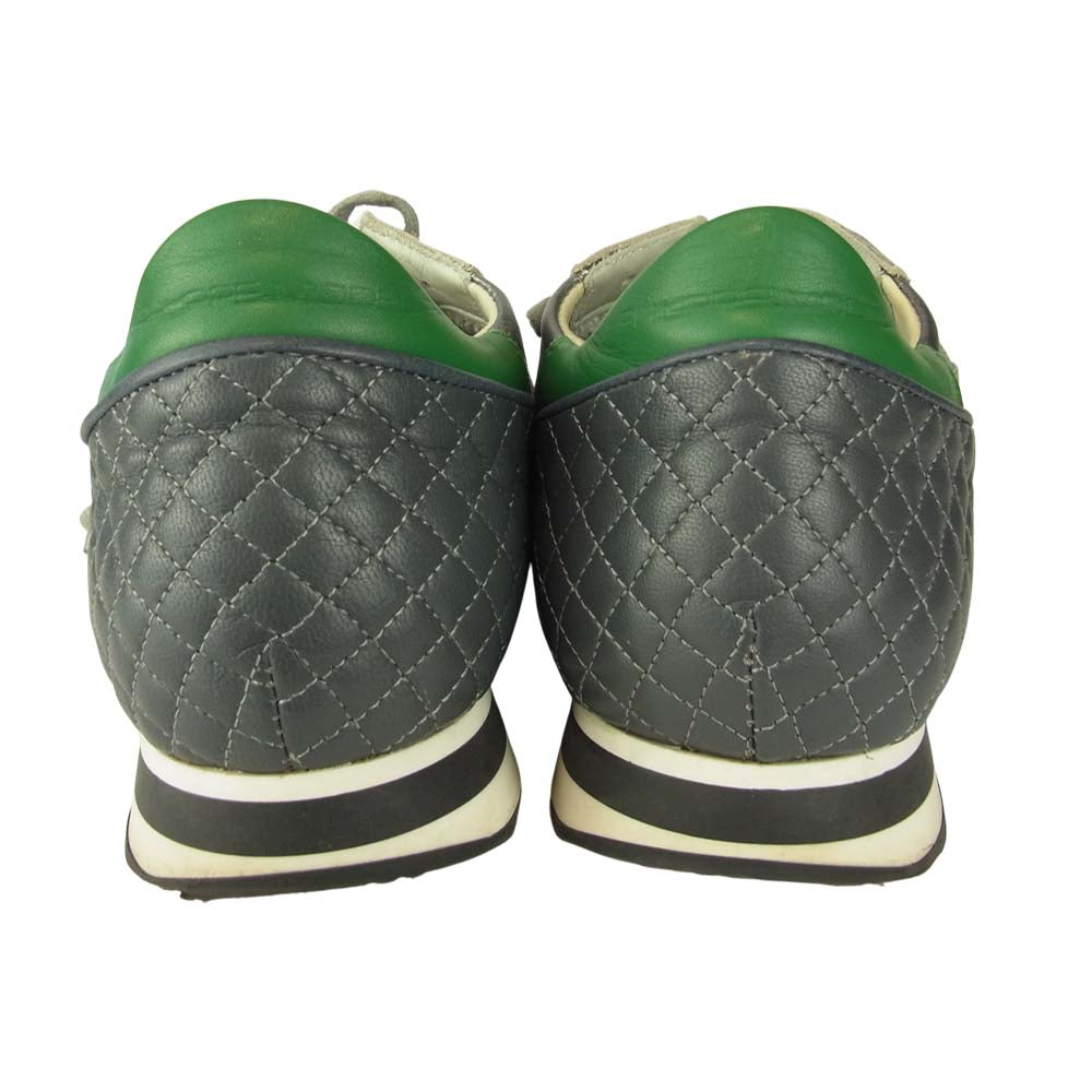 フィリップモデル TROPEZ レザー ローカット スニーカー シルバー シルバー系 41【中古】