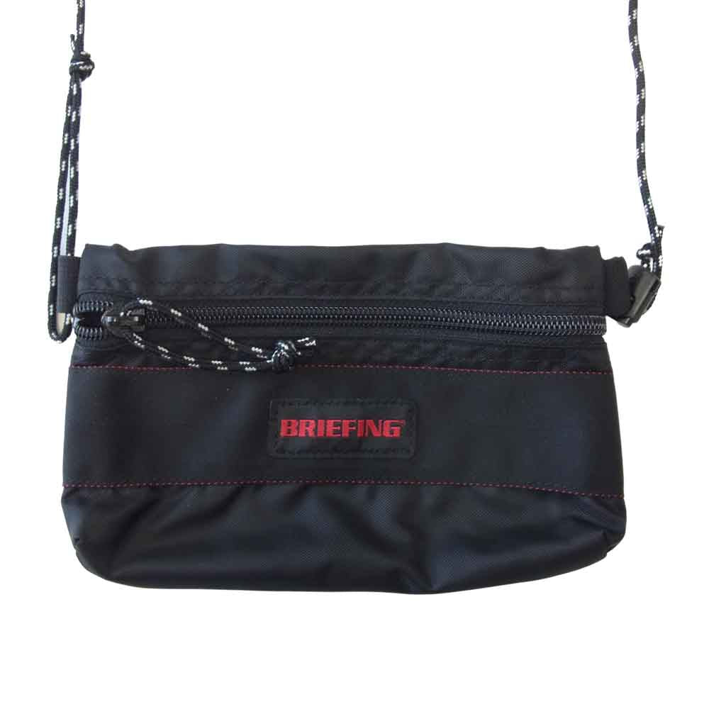 BRIEFING ブリーフィング × BEAMS 別注 ミニ サコッシュ ショルダー ポーチ ブラック系【美品】【中古】