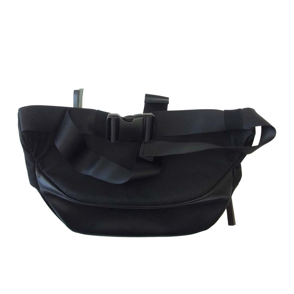 Yohji Yamamoto ヨウジヤマモト Y's YD-118-692 ワイズ カウハイド レザー切替 ボディバッグ ブラック系【美品】【中古】