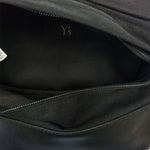 Yohji Yamamoto ヨウジヤマモト Y's YD-118-692 ワイズ カウハイド レザー切替 ボディバッグ ブラック系【美品】【中古】
