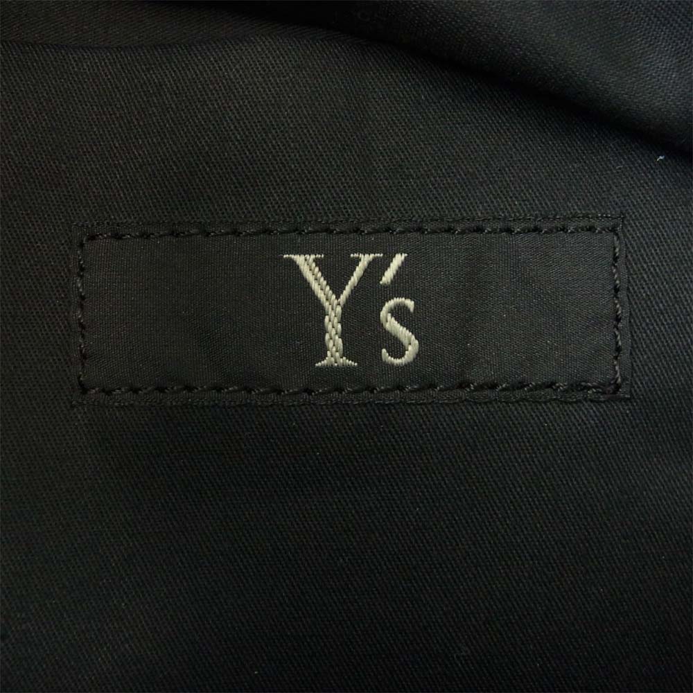 Yohji Yamamoto ヨウジヤマモト Y's YD-118-692 ワイズ カウハイド レザー切替 ボディバッグ ブラック系【美品】【中古】