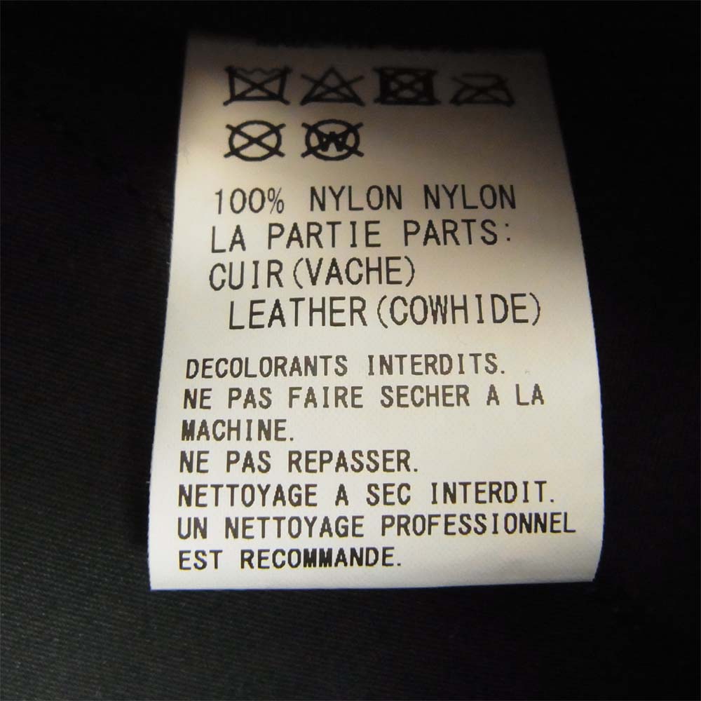 Yohji Yamamoto ヨウジヤマモト Y's YD-118-692 ワイズ カウハイド レザー切替 ボディバッグ ブラック系【美品】【中古】