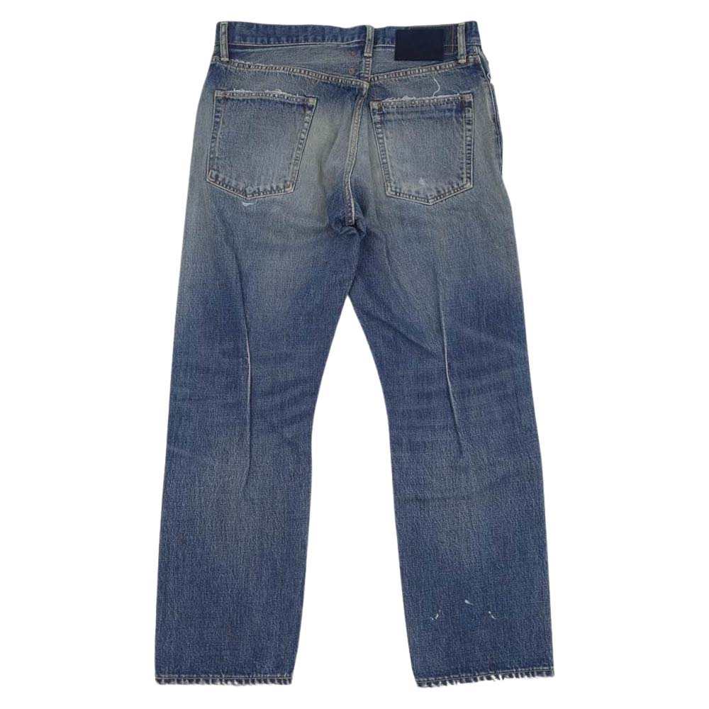 VISVIM ビズビム 22SS 122105005017 JOURNEYMAN PANTS TACKED DMGD27 ジャーニーマン ダメージ加工 デニム パンツ インディゴブルー系 ３【新古品】【未使用】【中古】