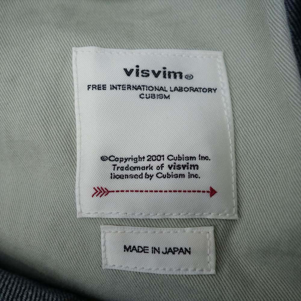VISVIM ビズビム 22SS 122105005017 JOURNEYMAN PANTS TACKED DMGD27 ジャーニーマン ダメージ加工 デニム パンツ インディゴブルー系 ３【新古品】【未使用】【中古】