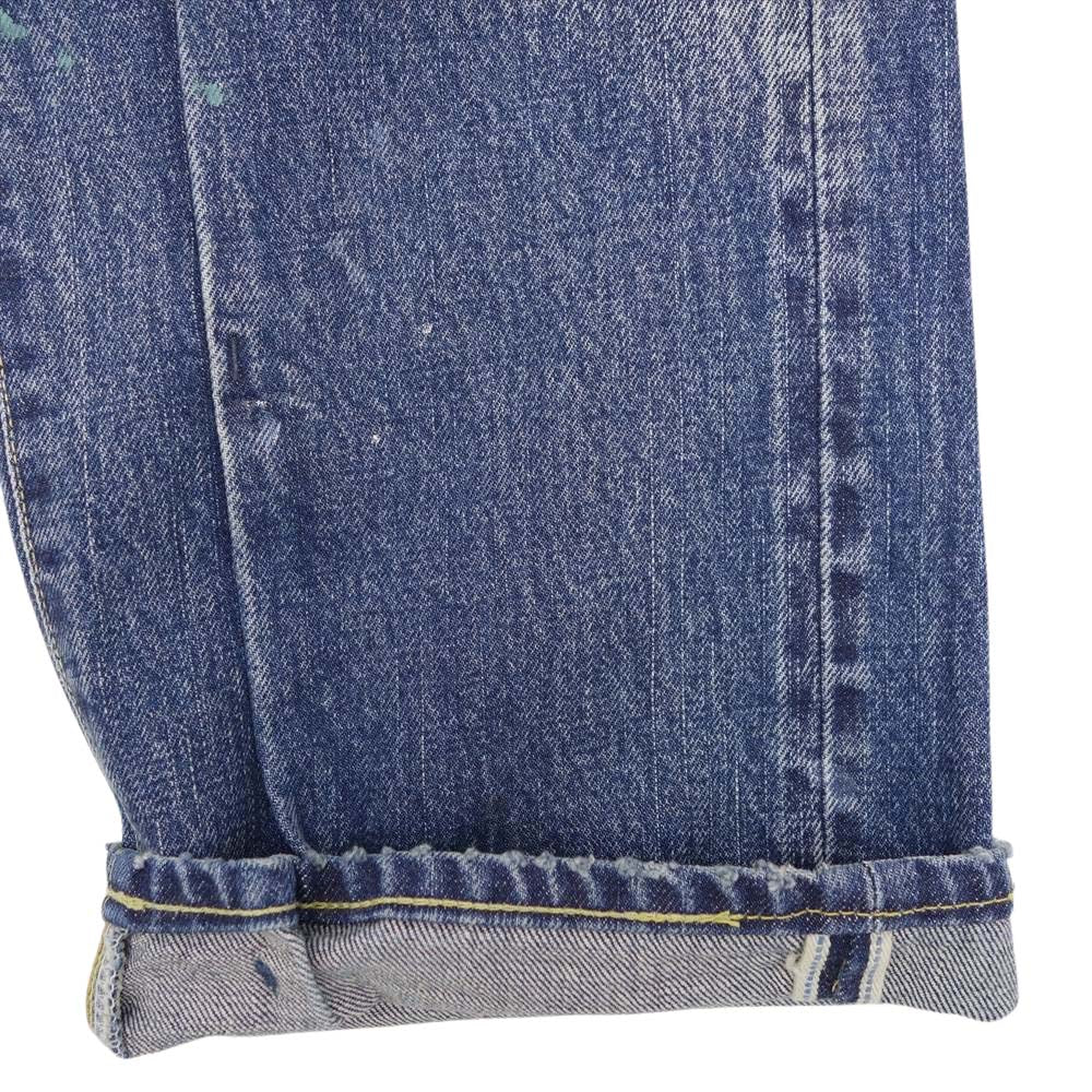 VISVIM ビズビム 22SS 122105005017 JOURNEYMAN PANTS TACKED DMGD27 ジャーニーマン ダメージ加工 デニム パンツ インディゴブルー系 ３【新古品】【未使用】【中古】