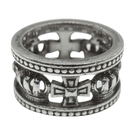 Justin Davis ジャスティンデイビス SRJ175 MEDIEVAL Wedding Band Ring メディバル ウェディング バンド リング シルバー系 12.5号【中古】