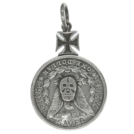 ウエストライド コイン ペンダントトップ シルバー系【中古】