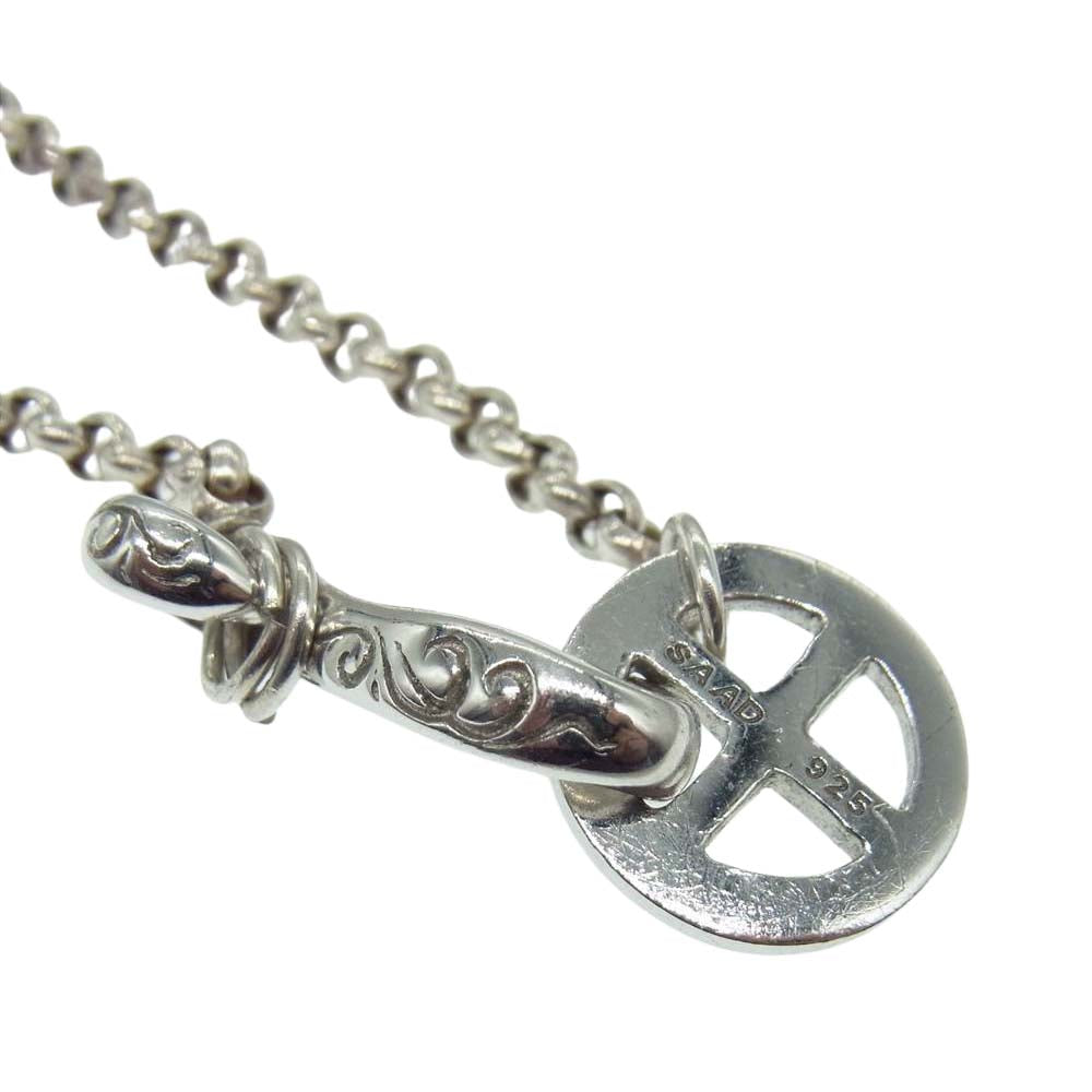 SAAD サード シルバー イーグル フェザー ビーズ カスタム ネックレス