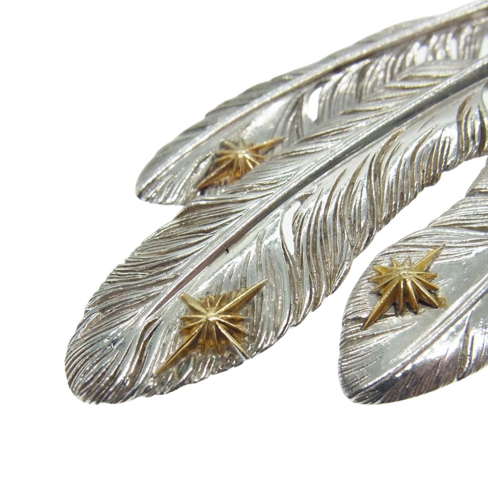 SAAD サード シルバー イーグル フェザー ビーズ カスタム ネックレス