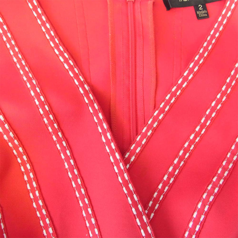 タダシ ショウジ  AGD16041M ノースリーブ フラワー ドレス ワンピース ピンク系 2【中古】