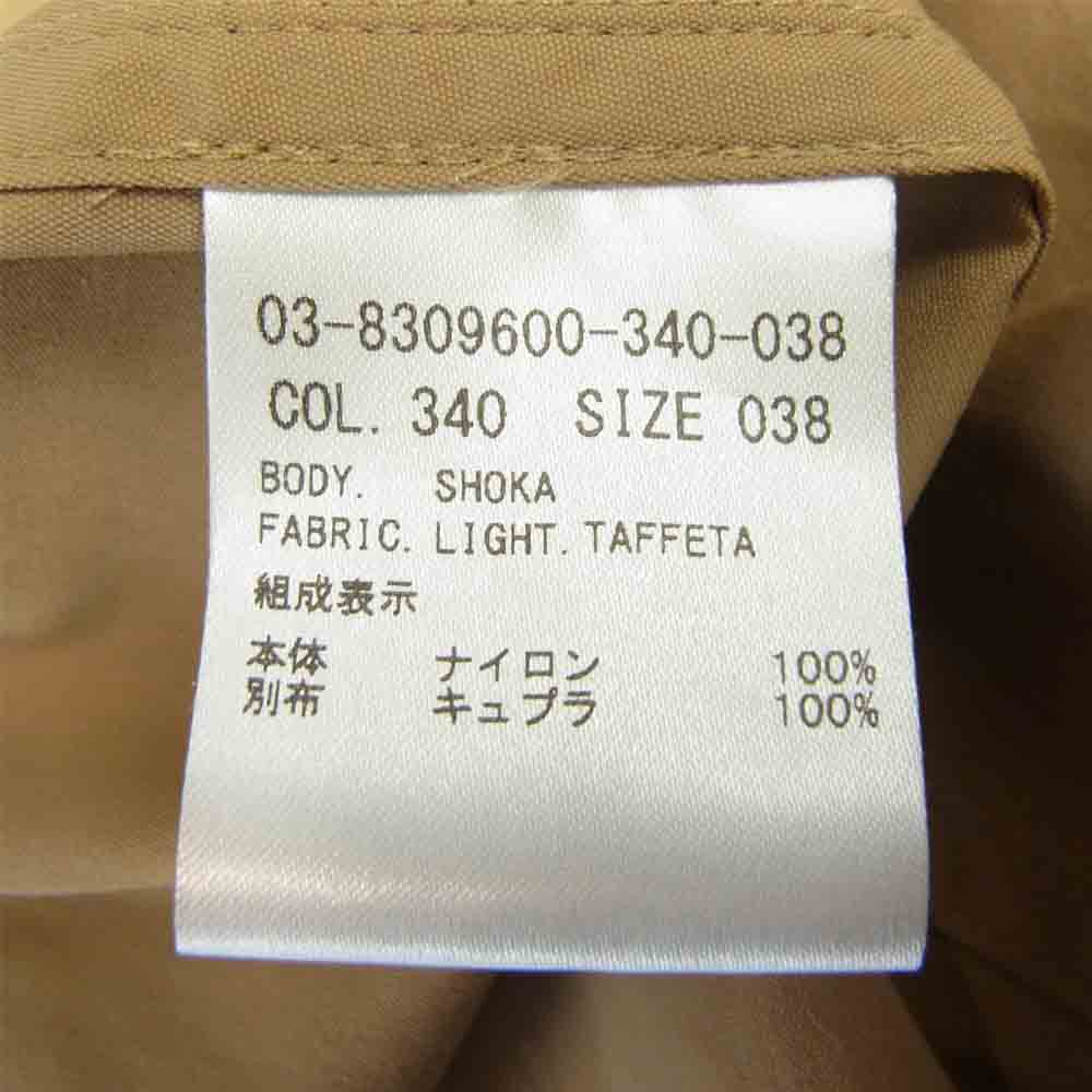 theory セオリー LUXE LIGHT.TAFFTA SHOKA ライナー付き タフタ コート ベージュ系 38【中古】