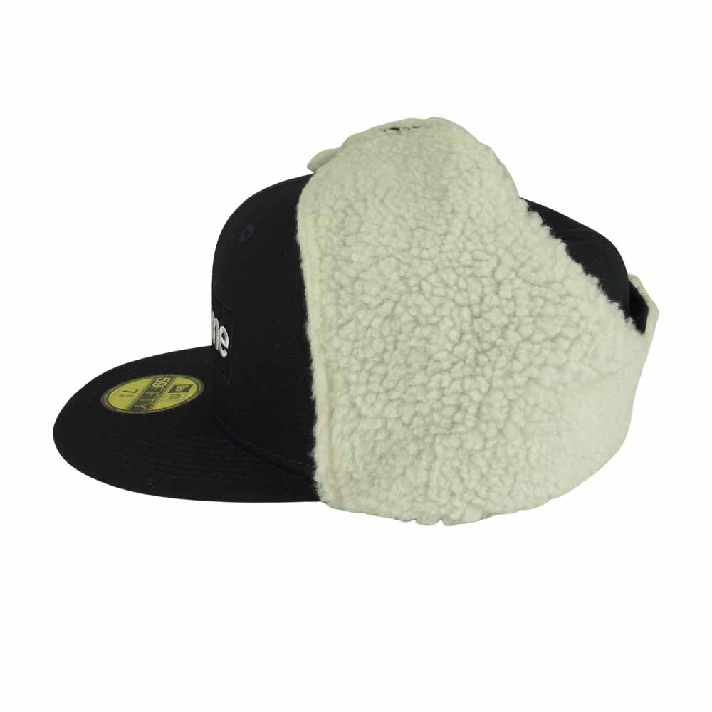 Supreme シュプリーム 21AW Earflap Box Logo New Era Capイアーフラップ ボックス ロゴ ニュー エラ キャップ ネイビー系 61.5㎝【新古品】【未使用】【中古】