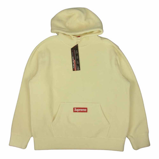 Supreme シュプリーム 20AW FW21SW19 Polartec Hooded Sweatshirt ポーラテック フリース プルオーバー パーカー オフホワイト系 M【新古品】【未使用】【中古】