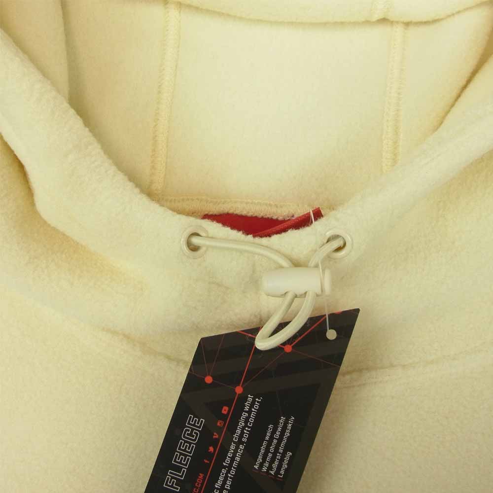 Supreme シュプリーム 20AW FW21SW19 Polartec Hooded Sweatshirt ポーラテック フリース プルオーバー パーカー オフホワイト系 M【新古品】【未使用】【中古】