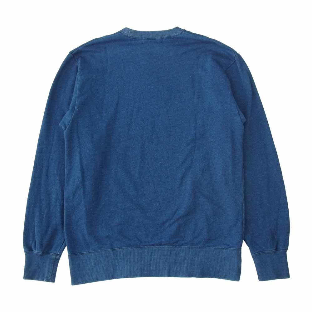 HYSTERIC GLAMOUR ヒステリックグラマー 02213CS07 YES YES YES 抜染プリント コットン スウェット インディゴブルー系 M【中古】