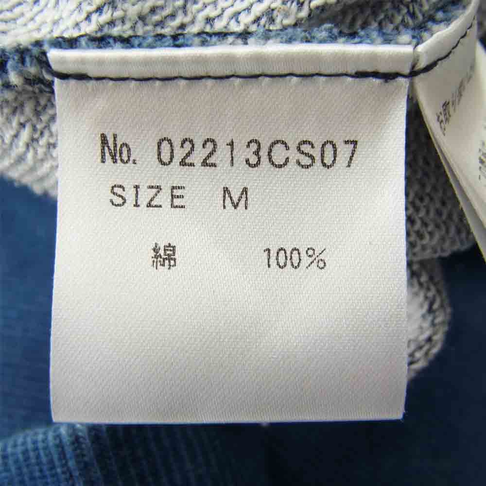 HYSTERIC GLAMOUR ヒステリックグラマー 02213CS07 YES YES YES 抜染プリント コットン スウェット インディゴブルー系 M【中古】