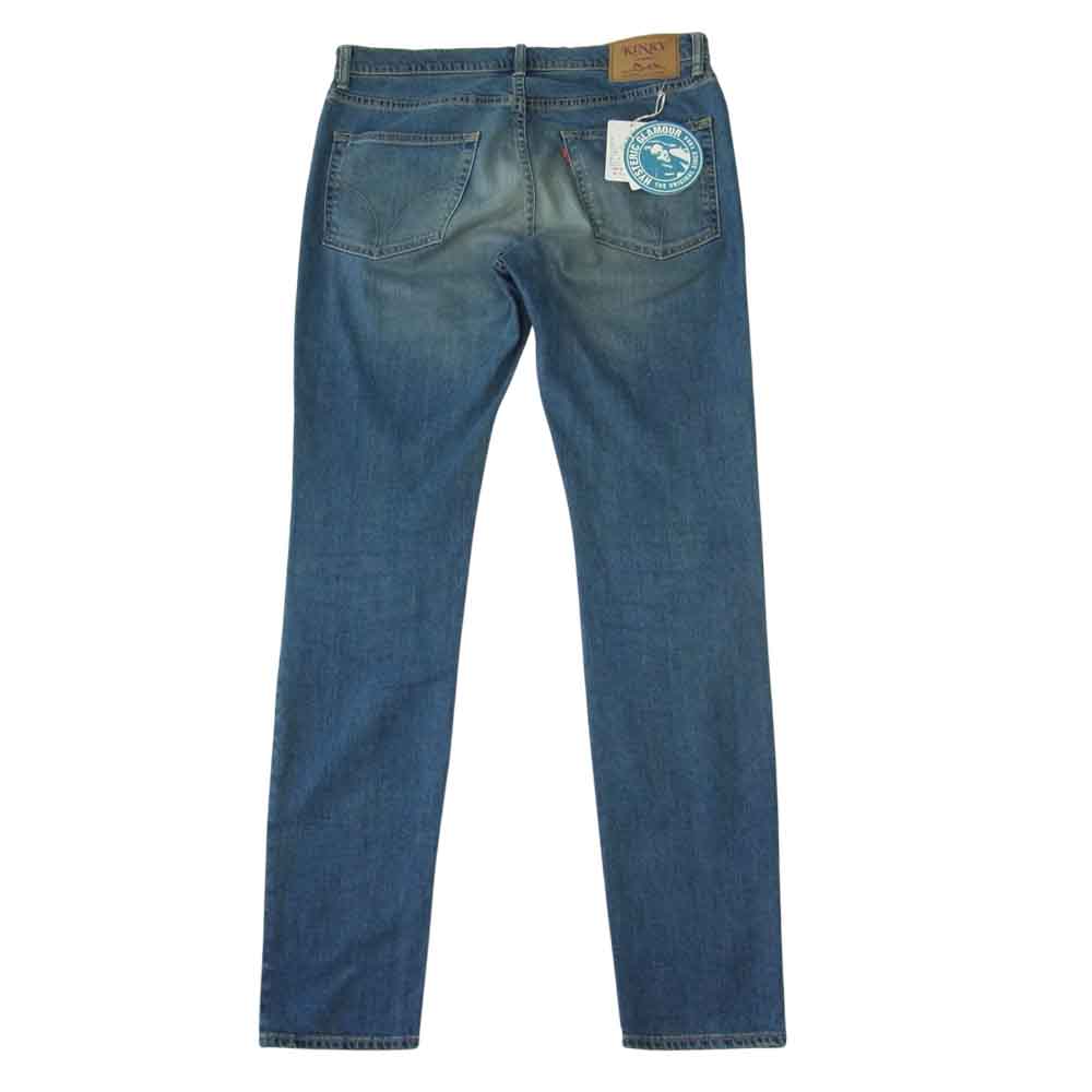 HYSTERIC GLAMOUR ヒステリックグラマー 02213AP08 RSC加工 10.25oz リヨセル ストレッチ スリム デニム パンツ インディゴブルー系 32【美品】【中古】