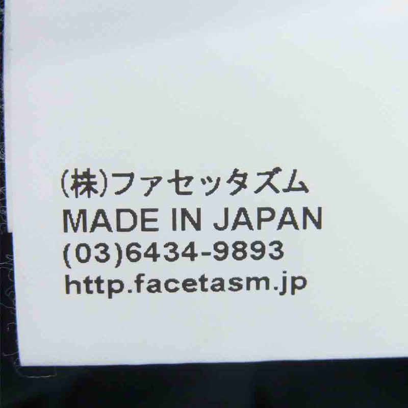 ファセッタズム RW-TEE-U02 ロゴ刺繍 半袖 Tシャツ コットン 日本製