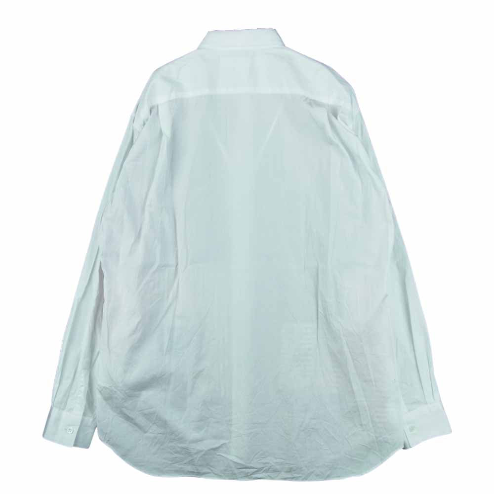 COMME des GARCONS コムデギャルソン SHIRT W27081 パッチワーク 切替 長袖 シャツ ホワイト系 レッド系 L【美品】【中古】