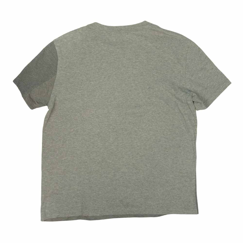 VALENTINO ヴァレンティノ クルーネック 切替 デザイン 半袖 Tシャツ  グレー系 S【中古】