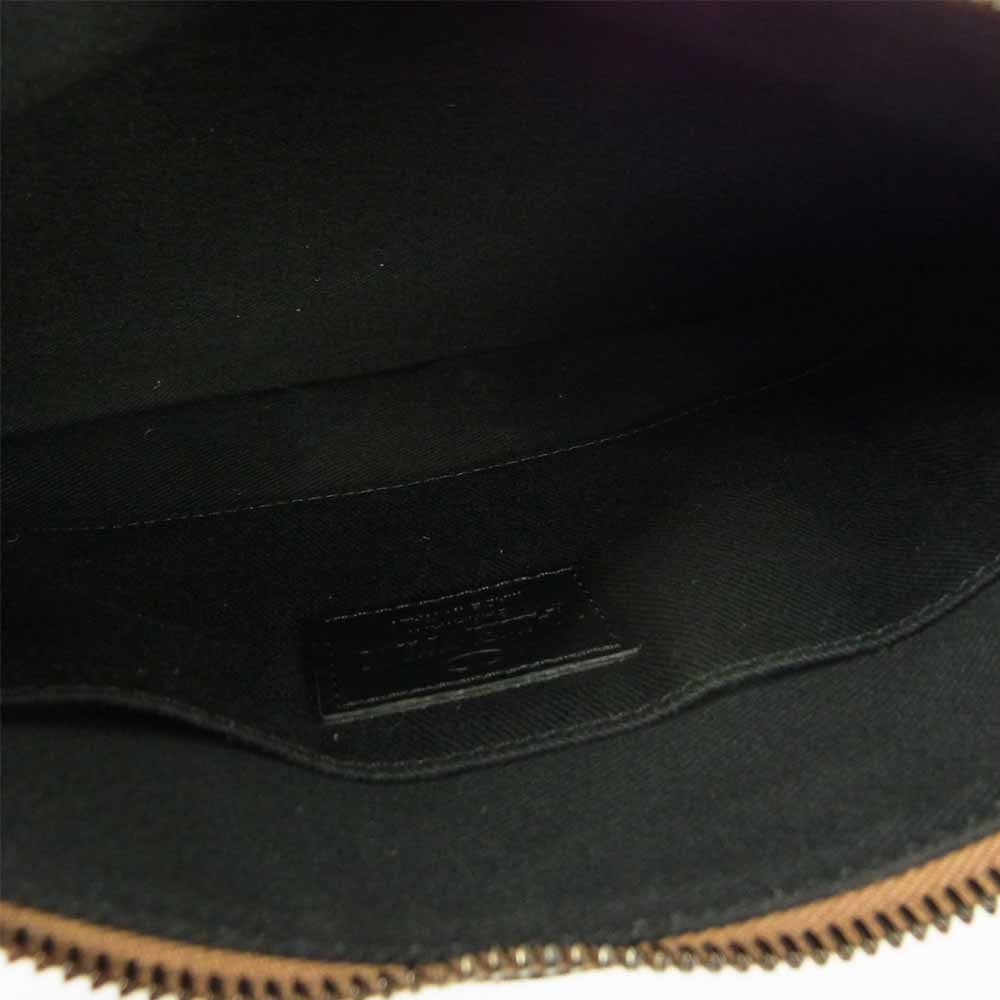 VALENTINO ヴァレンティノ GARAVANI ガラヴァーニ カモ セカンド クラッチバッグ ブラウン系【中古】