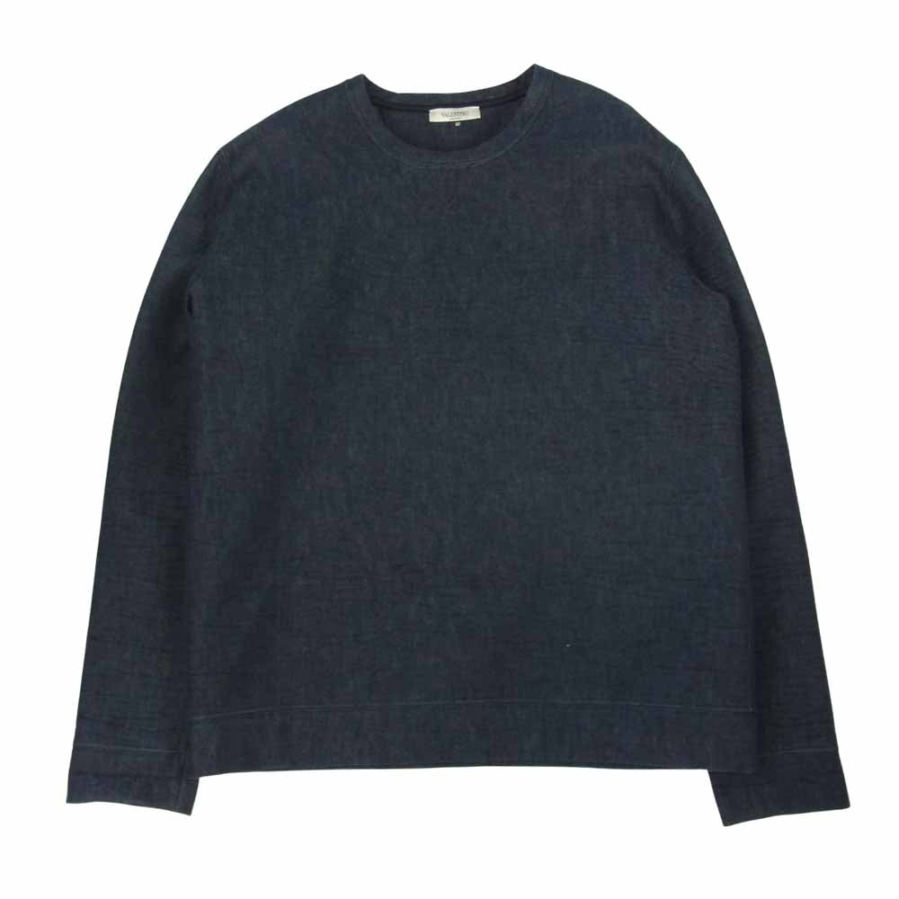 VALENTINO ヴァレンティノ KV0MF02M38R ロックスタッズ デニム ボンディング スウェット インディゴブルー系 M【中古】