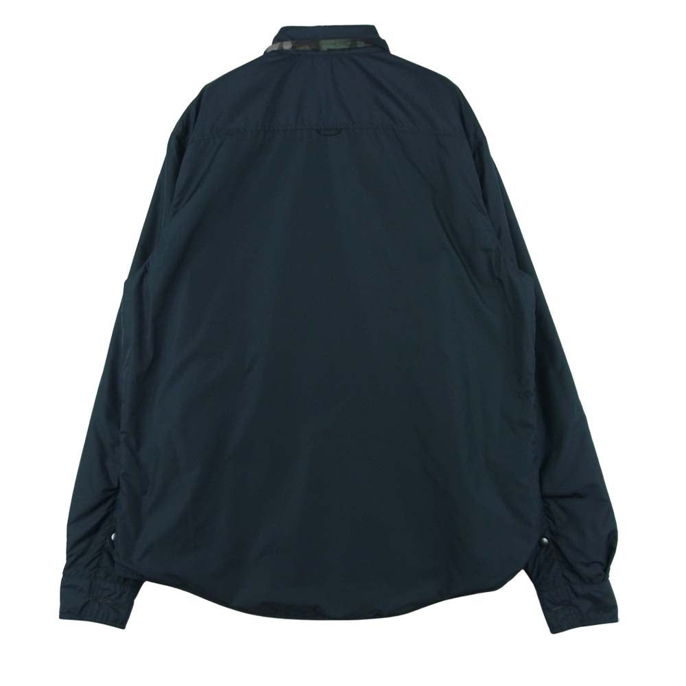 VALENTINO ヴァレンティノ 17AW LV3AB7203FG Camustars スターカモ ナイロン リバーシブル シャツ ジャケット グリーン系 ブラウン系 ブラック系 M【中古】