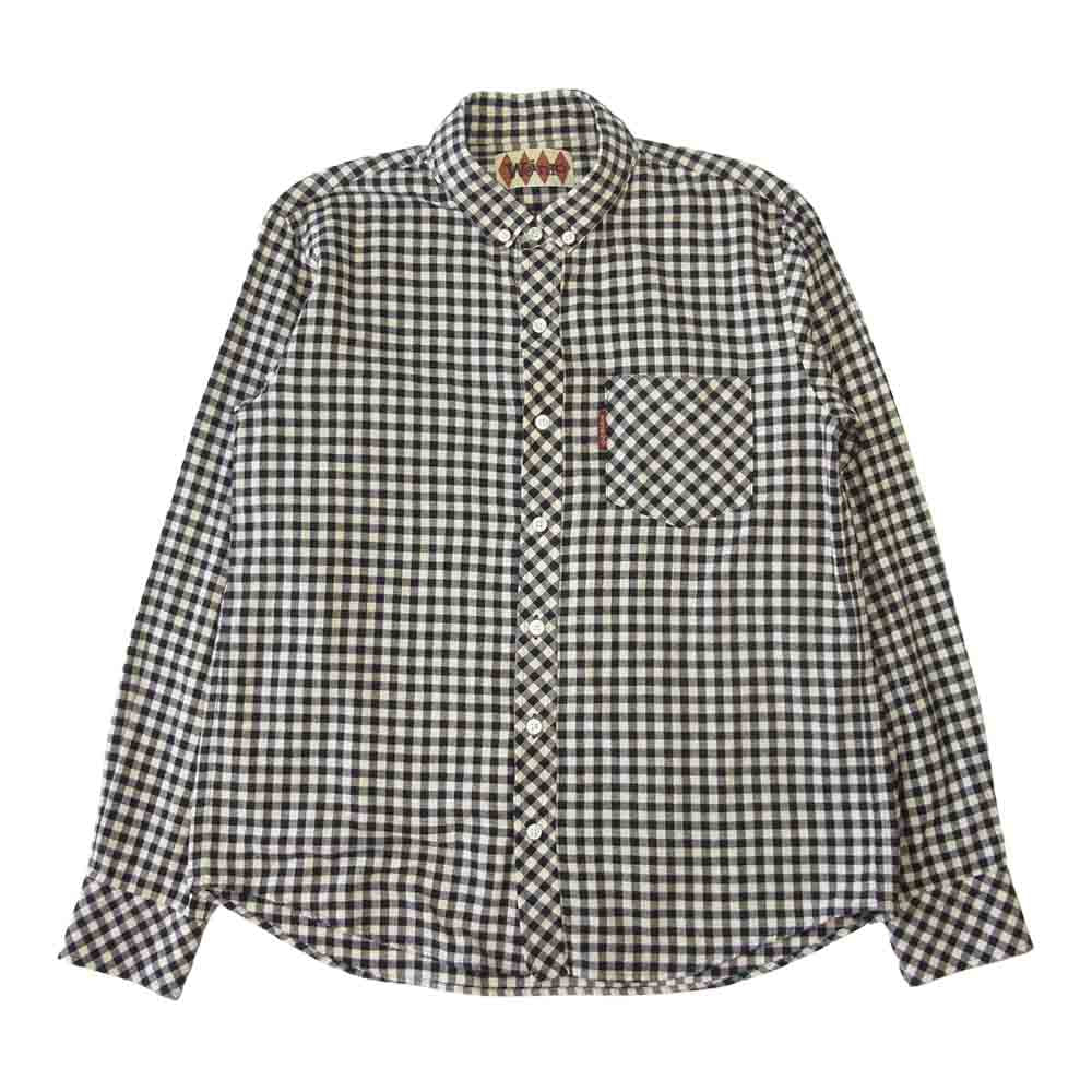 WEIRDO ウィアード WRD-15-AW-26 スモール カラー B . D シャツ ブラック系 ホワイト系 M【中古】