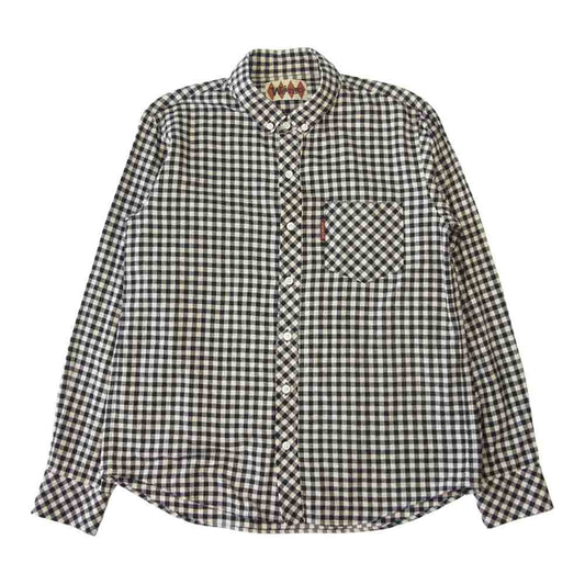WEIRDO ウィアード WRD-15-AW-26 スモール カラー B . D シャツ ブラック系 ホワイト系 M【中古】