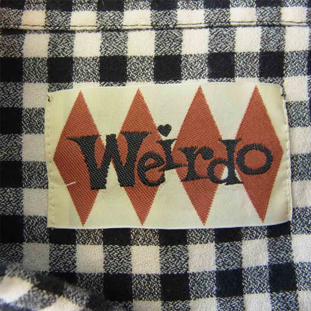 WEIRDO ウィアード WRD-15-AW-26 スモール カラー B . D シャツ ブラック系 ホワイト系 M【中古】