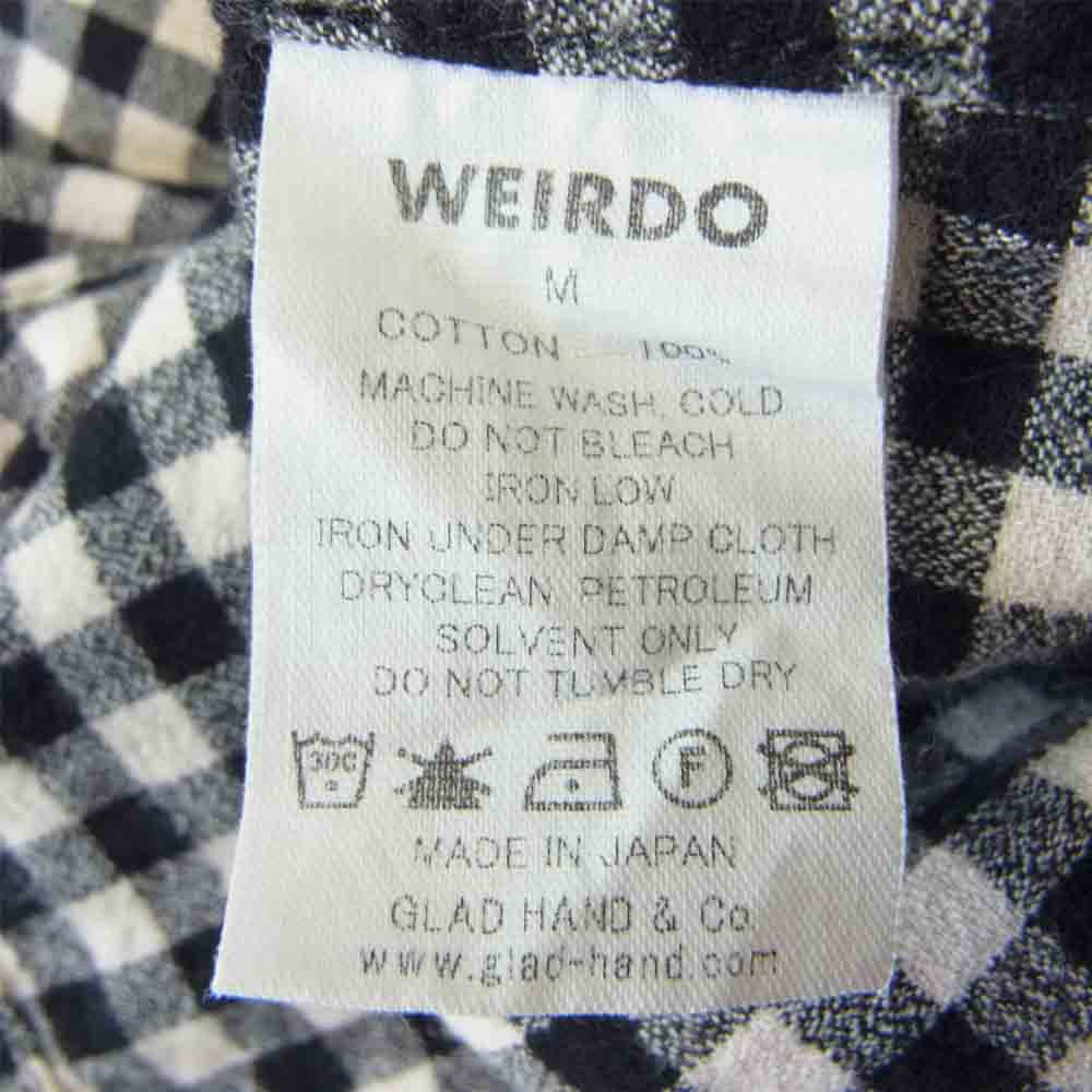 WEIRDO ウィアード WRD-15-AW-26 スモール カラー B . D シャツ ブラック系 ホワイト系 M【中古】