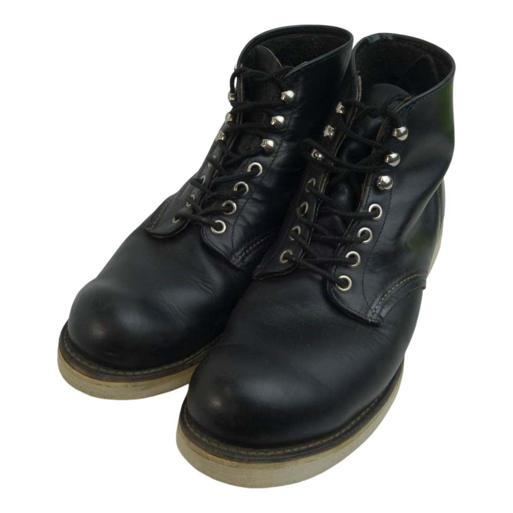 RED WING レッドウィング 四角犬タグ 8165 6 CLASSIC ROUND クラシック ラウンド ブーツ ブラック系 9D【中古】