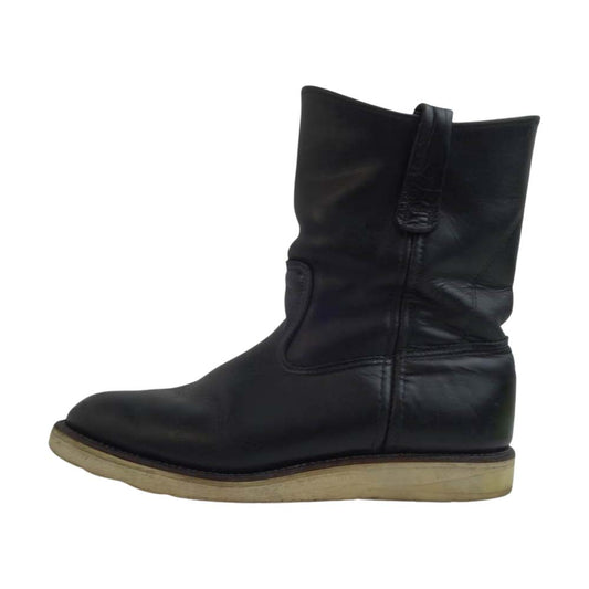 RED WING レッドウィング 従羽 タグ 8169 PECOS BOOTS ペコス ブーツ ブラック系 実寸約25.5㎝【中古】
