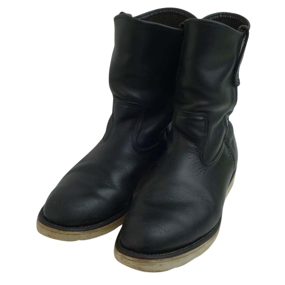 RED WING レッドウィング 従羽 タグ 8169 PECOS BOOTS ペコス ブーツ ブラック系 実寸約25.5㎝【中古】