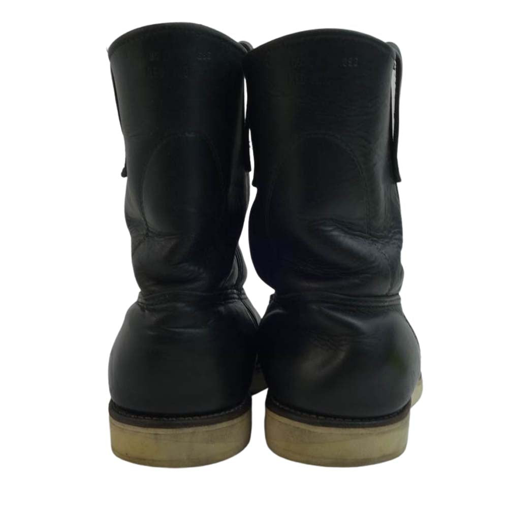 RED WING レッドウィング 従羽 タグ 8169 PECOS BOOTS ペコス ブーツ ブラック系 実寸約25.5㎝【中古】