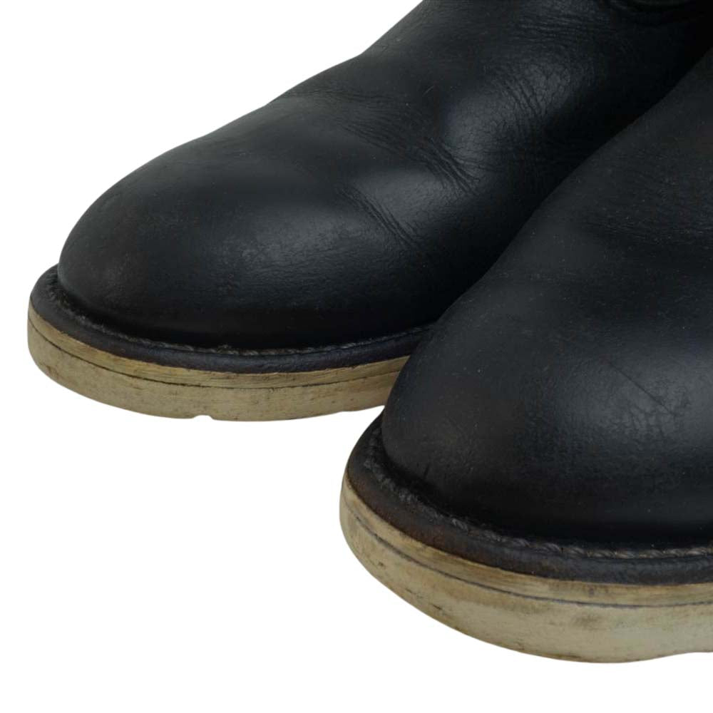 RED WING レッドウィング 従羽 タグ 8169 PECOS BOOTS ペコス ブーツ ブラック系 実寸約25.5㎝【中古】