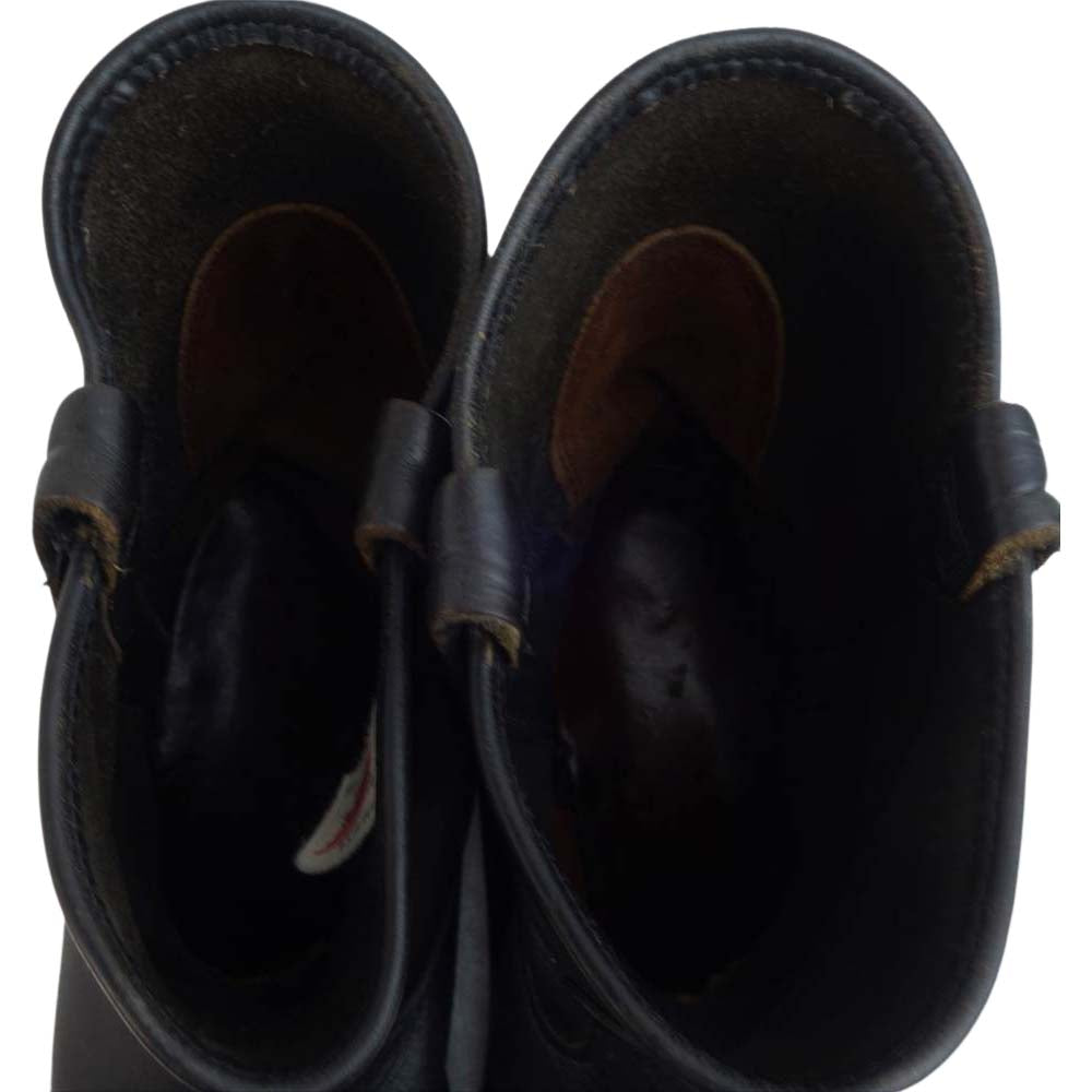 RED WING レッドウィング 従羽 タグ 8169 PECOS BOOTS ペコス ブーツ ブラック系 実寸約25.5㎝【中古】