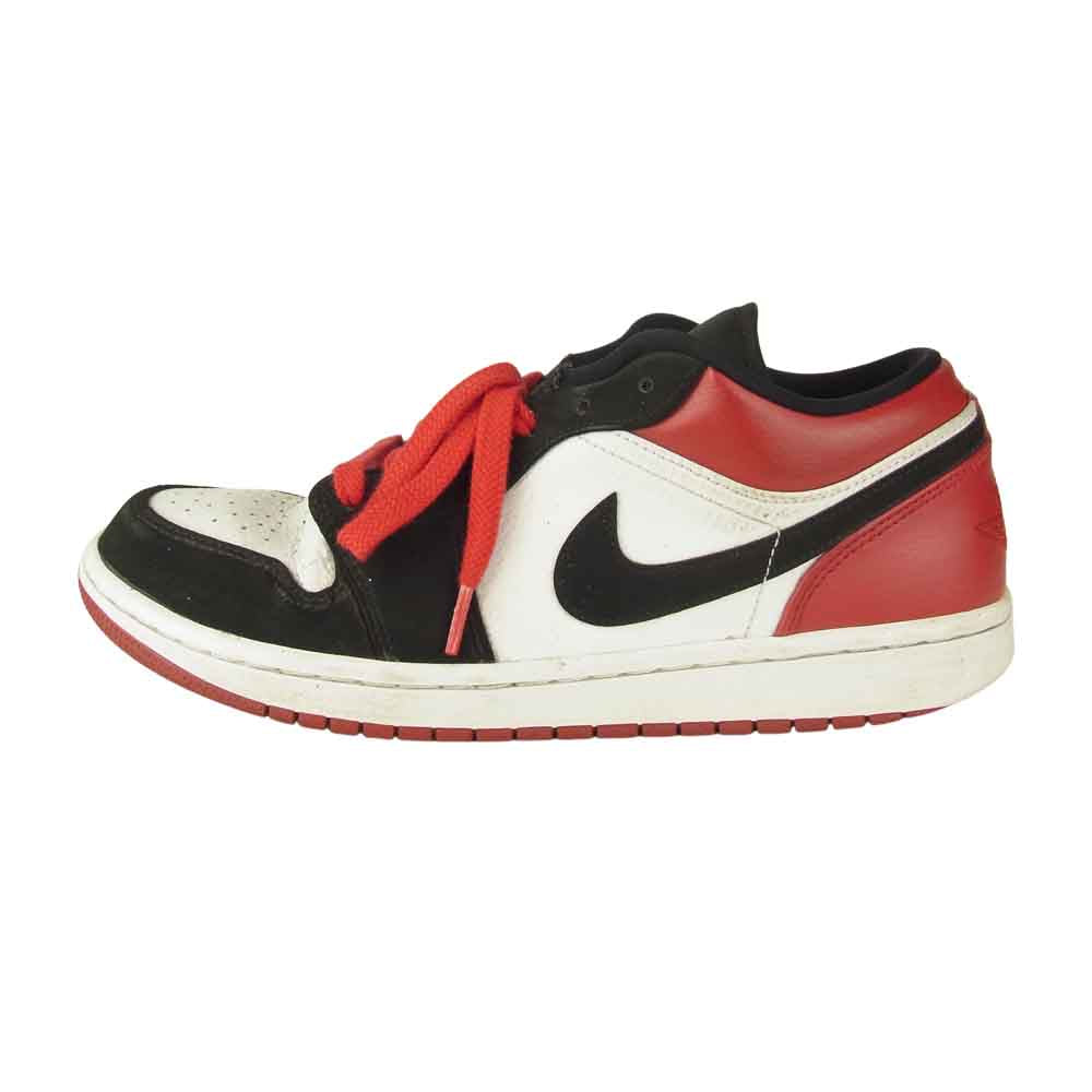 NIKE ナイキ 553558-116 AIR JORDAN 1 エア ジョーダン LOW Black Toe スニーカー マルチカラー系 26㎝【中古】