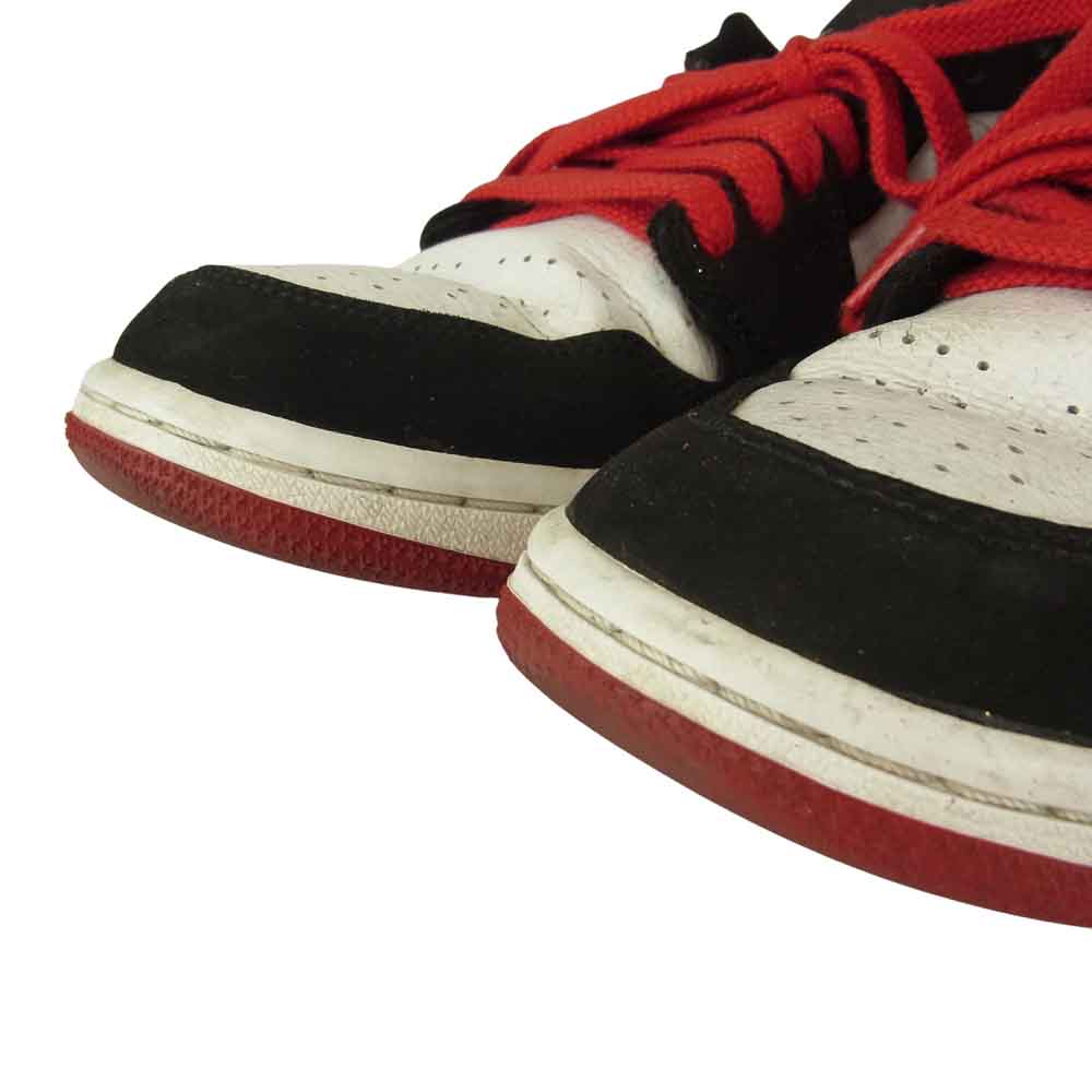 NIKE ナイキ 553558-116 AIR JORDAN 1 エア ジョーダン LOW Black Toe スニーカー マルチカラー系 26㎝【中古】