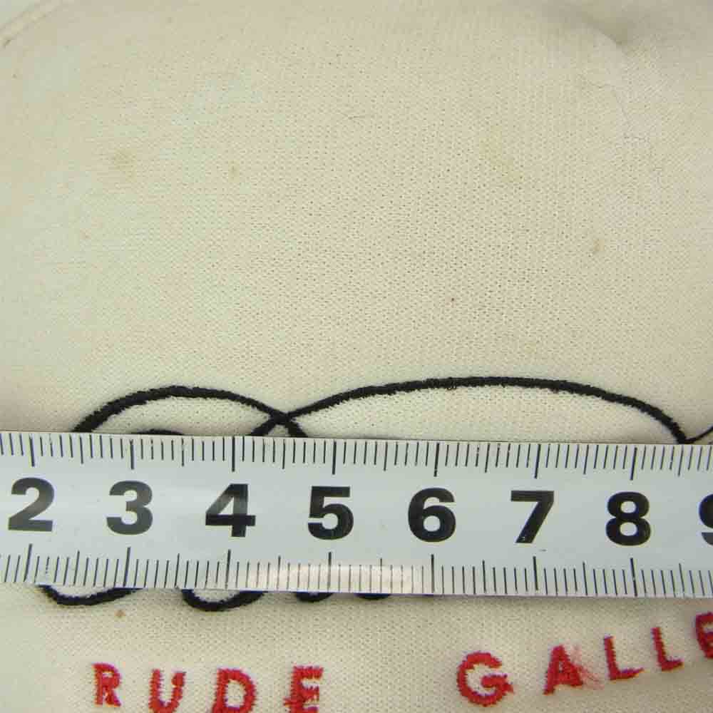 RUDE GALLERY BLACK REBEL ルードギャラリーブラックレーベル ロゴ メッシュ キャップ ブラック系【中古】