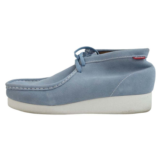 Clarks クラークス 30563 スエード ワラビー シューズ BLUE/WHITE 8.5 M【中古】