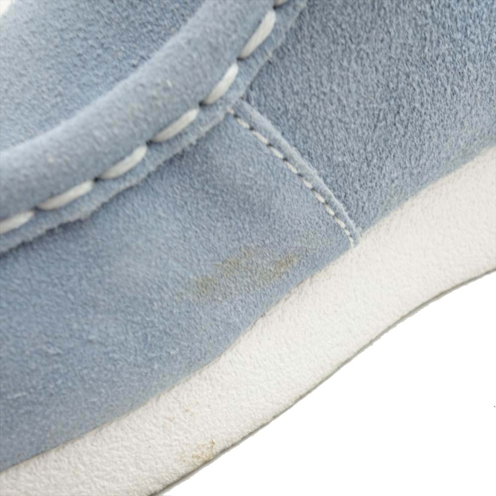Clarks クラークス 30563 スエード ワラビー シューズ BLUE/WHITE 8.5 M【中古】