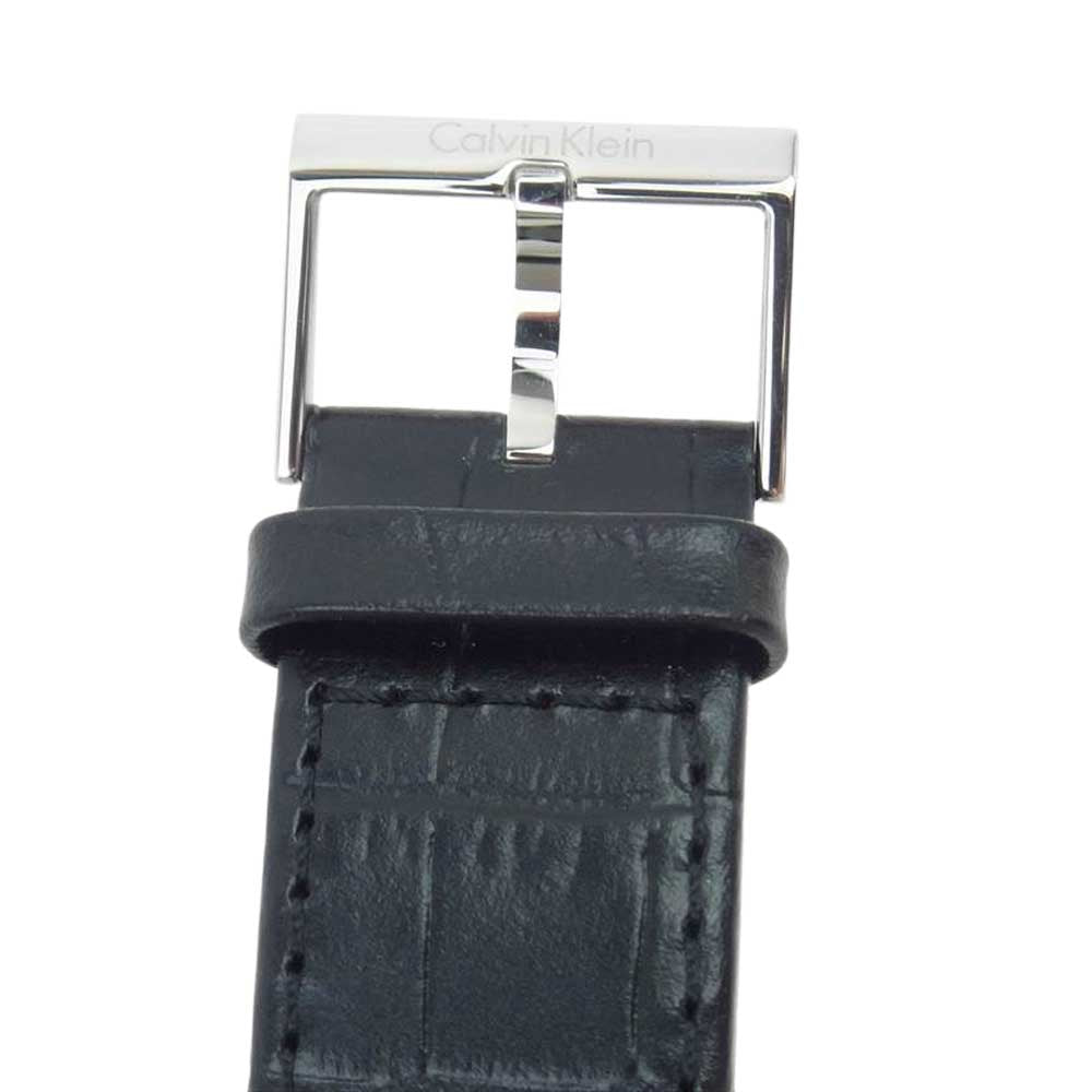 カルバンクライン スイス製 K5S 311 クオーツ デイト 腕時計 ブラック系【中古】
