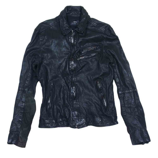 キャシージェーン CJL125 レザー シングル ライダース ジャケット ブラック系 1【中古】