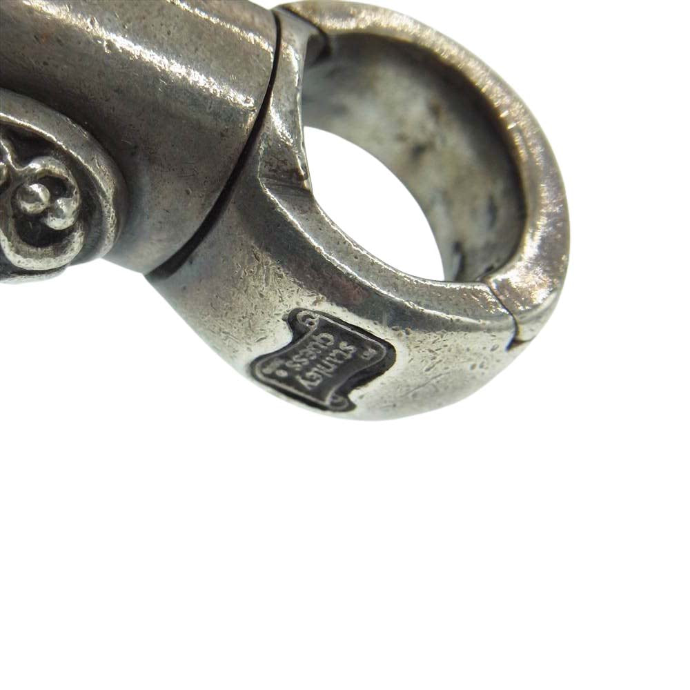 STANLEY GUESS スタンリーゲス スモール バレルクリップ ウッドボール ウォレットチェーン シルバー系【中古】