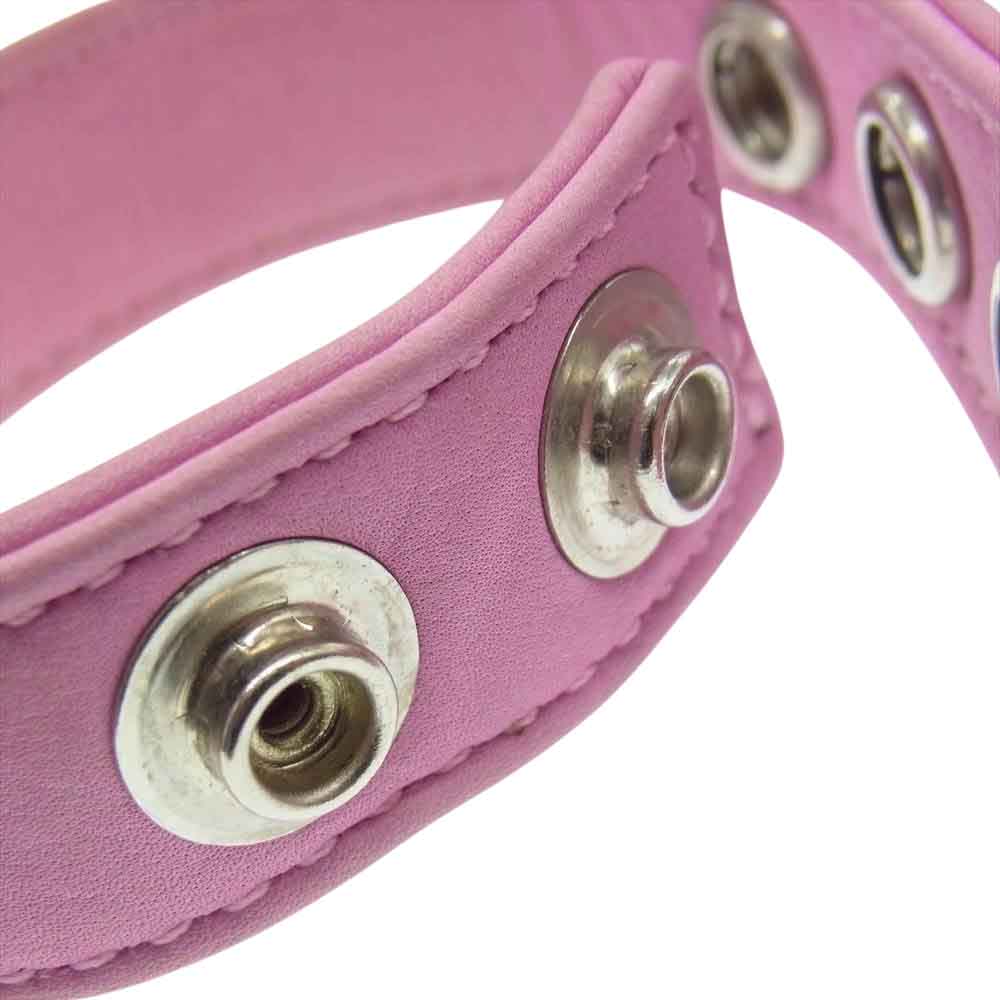 CHROME HEARTS クロムハーツ（原本無） 3BTN2SNP クロスボールボタン スナップ ブレスレット ピンク ロジウムコーティング ピンク系【中古】